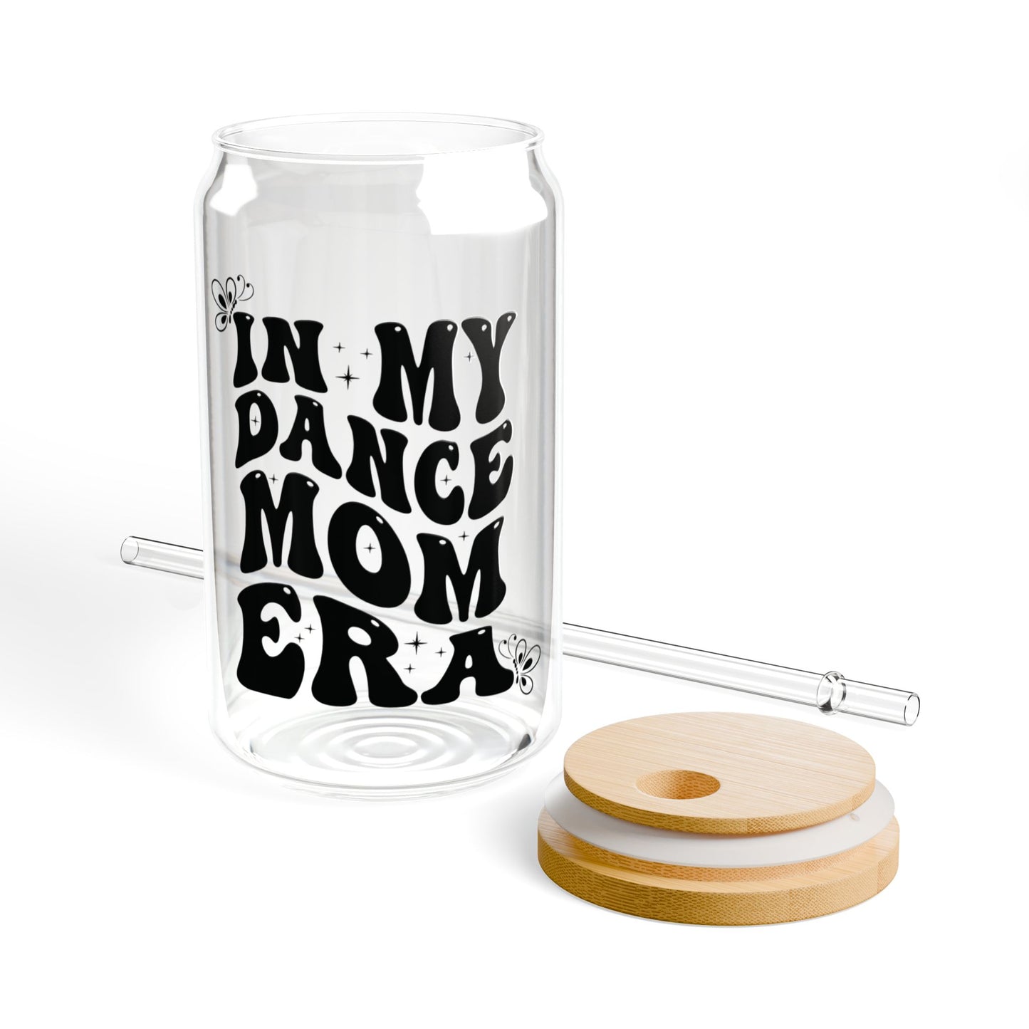 Glassware Sipper Glass - In My Dance Mom Era - Eco-Friendly With Flowers