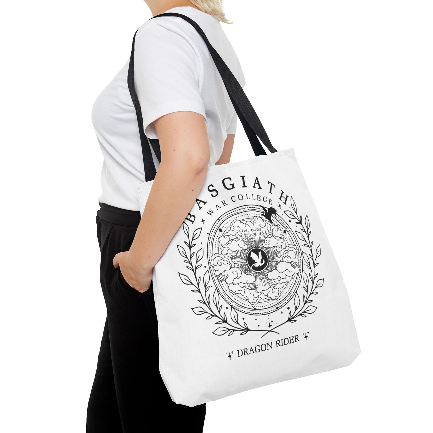 Basgiath War College Dragon Rider Tote Bag, Romantsy Tote Bag, Vintage Basgiath War College,Dragon Rider