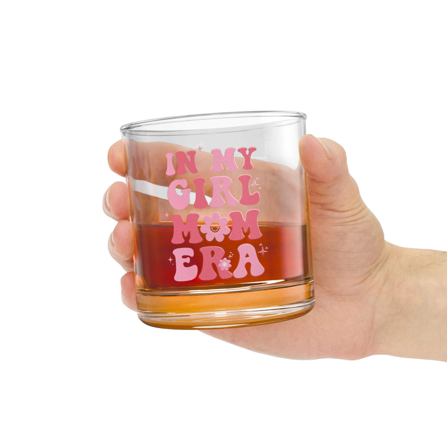 In My Girl Mom Era Rocks Glass Retro 10oz Drinking Glass Fun Mother's Day Gift, Aesthetic Glass Cup