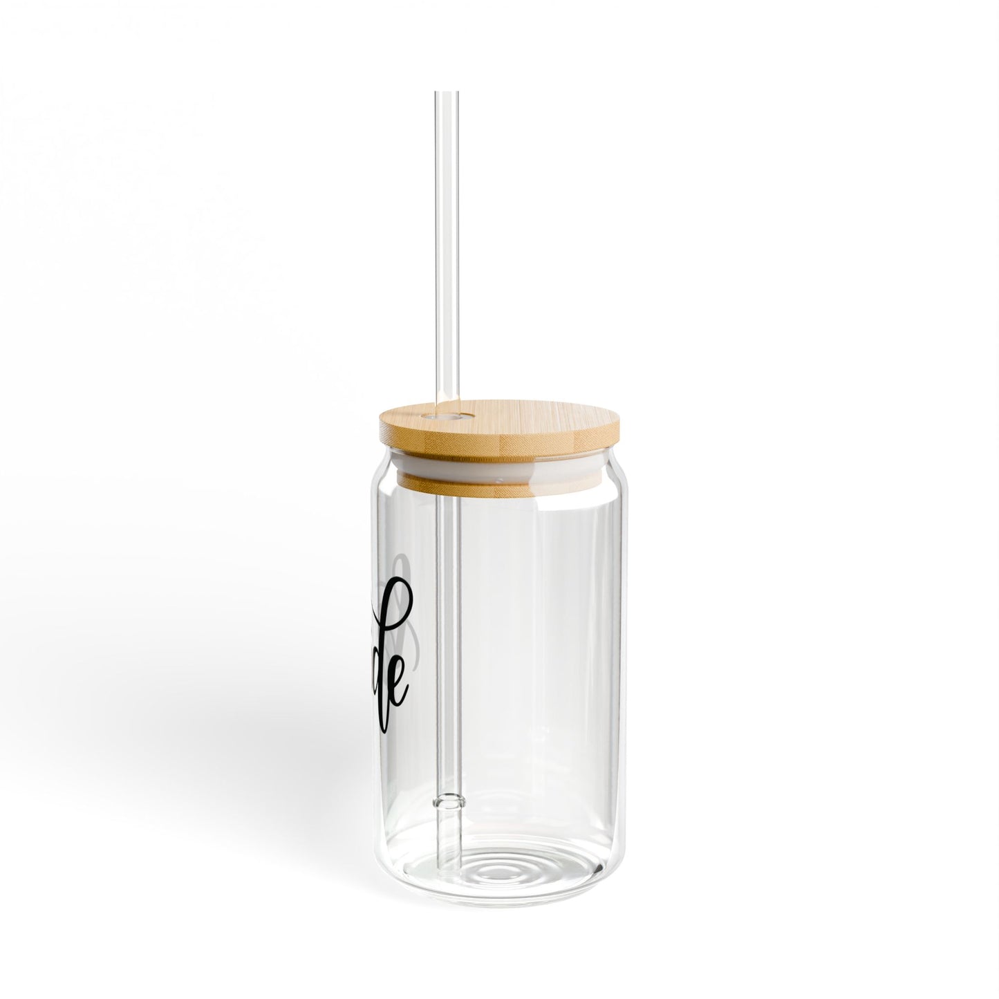 Glassware Sipper Glass - Bride Glass Can Cup - Eco-Friendly