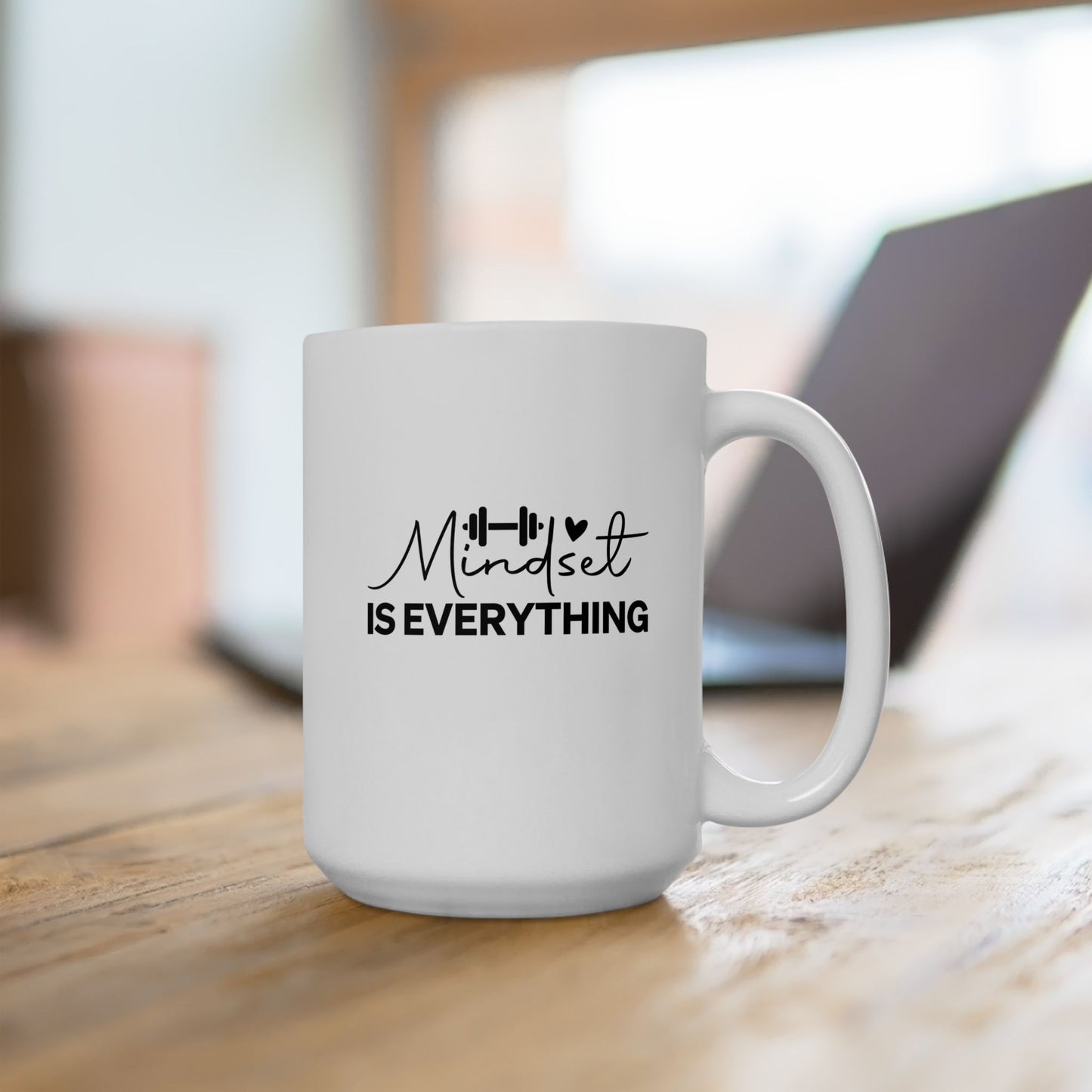 Mindset Is Everything Mug Fitness Coffee Cup, Workout Tea Mug, Motivation Drinkware