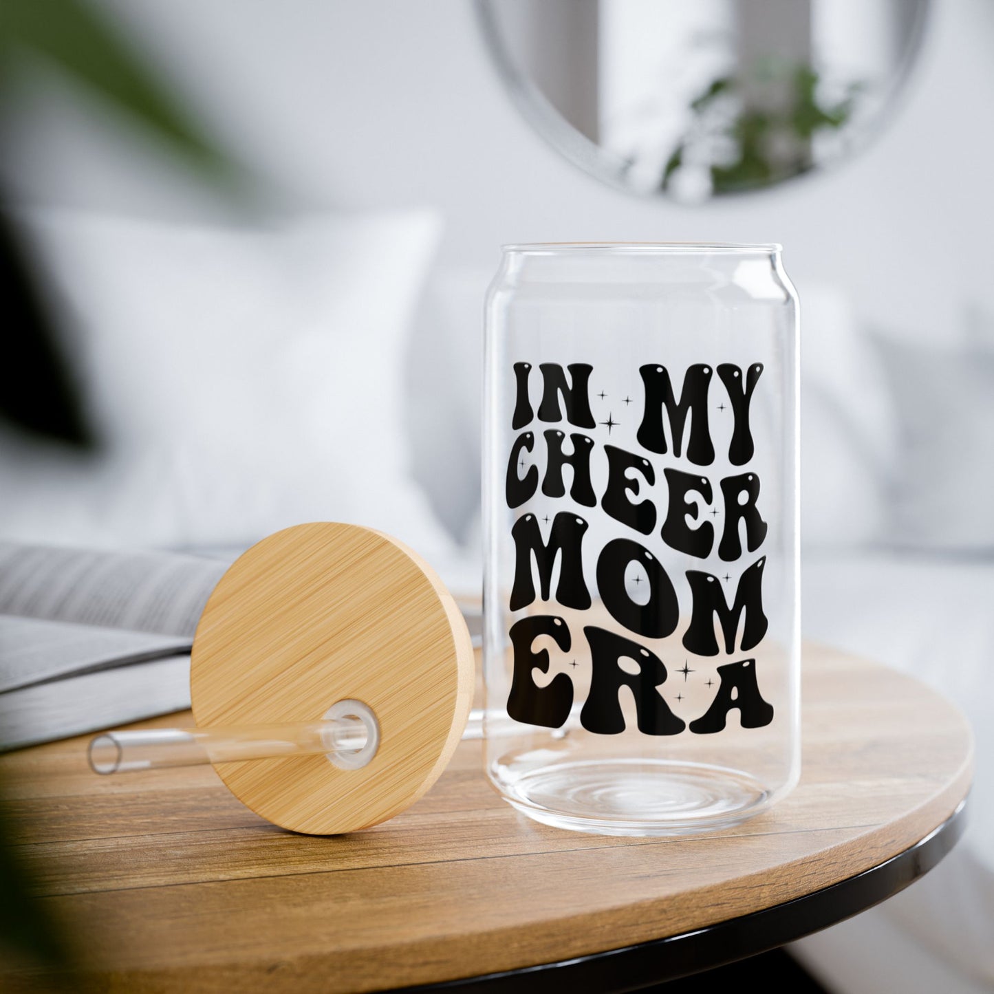 Glassware Sipper Glass - In My Cheer Mom Era - Eco-Friendly