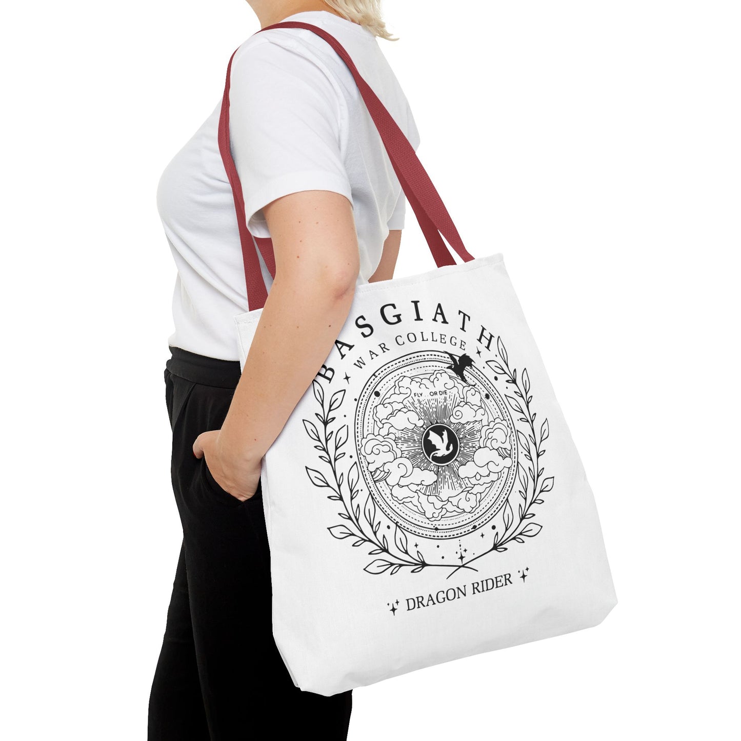 Basgiath War College Dragon Rider Tote Bag, Romantsy Tote Bag, Vintage Basgiath War College,Dragon Rider
