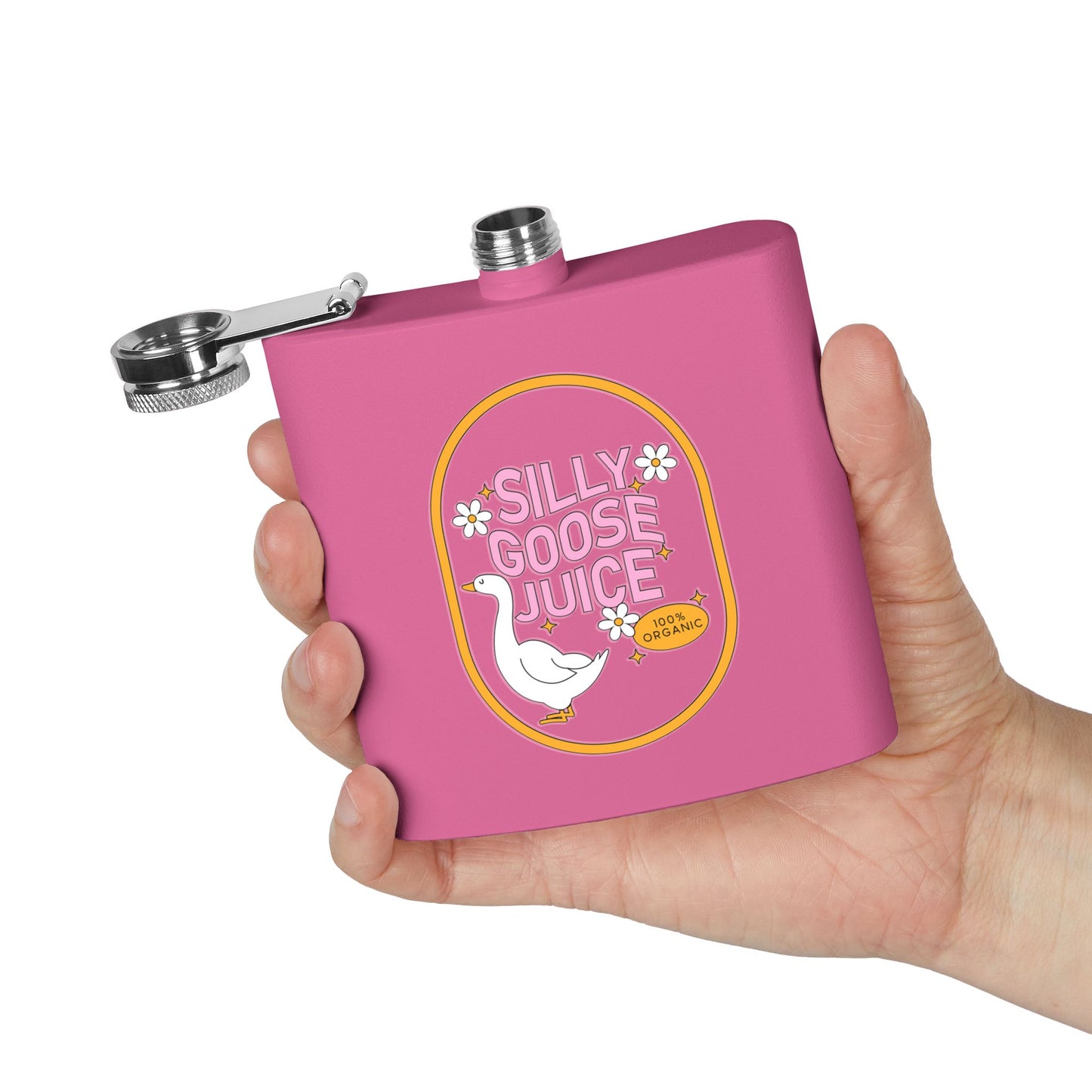 Silly Goose Juice Stainless Steel Flask – 6oz