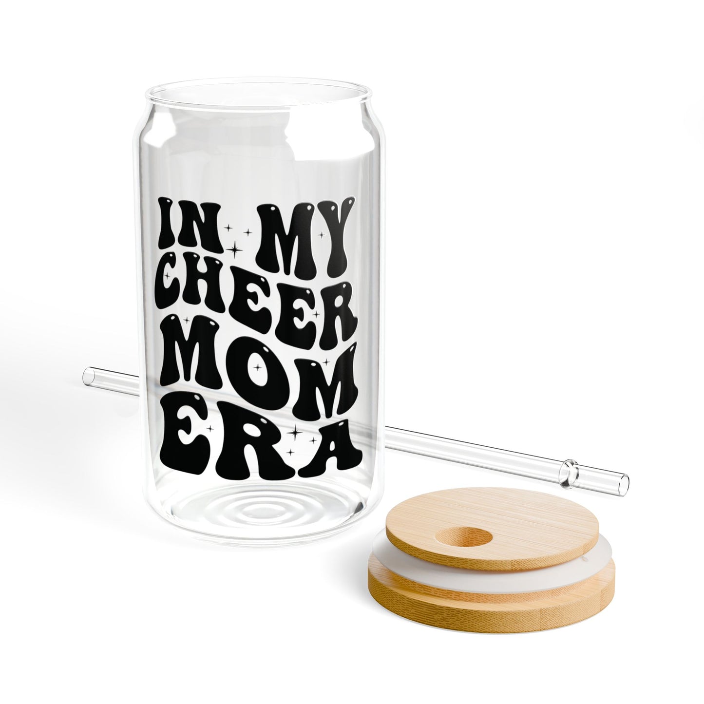 Glassware Sipper Glass - In My Cheer Mom Era - Eco-Friendly