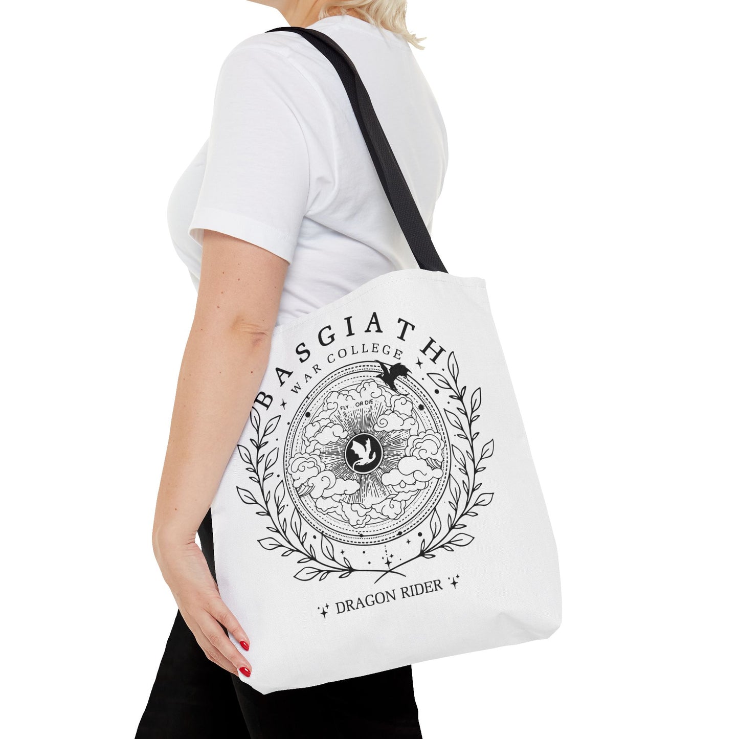 Basgiath War College Dragon Rider Tote Bag, Romantsy Tote Bag, Vintage Basgiath War College,Dragon Rider