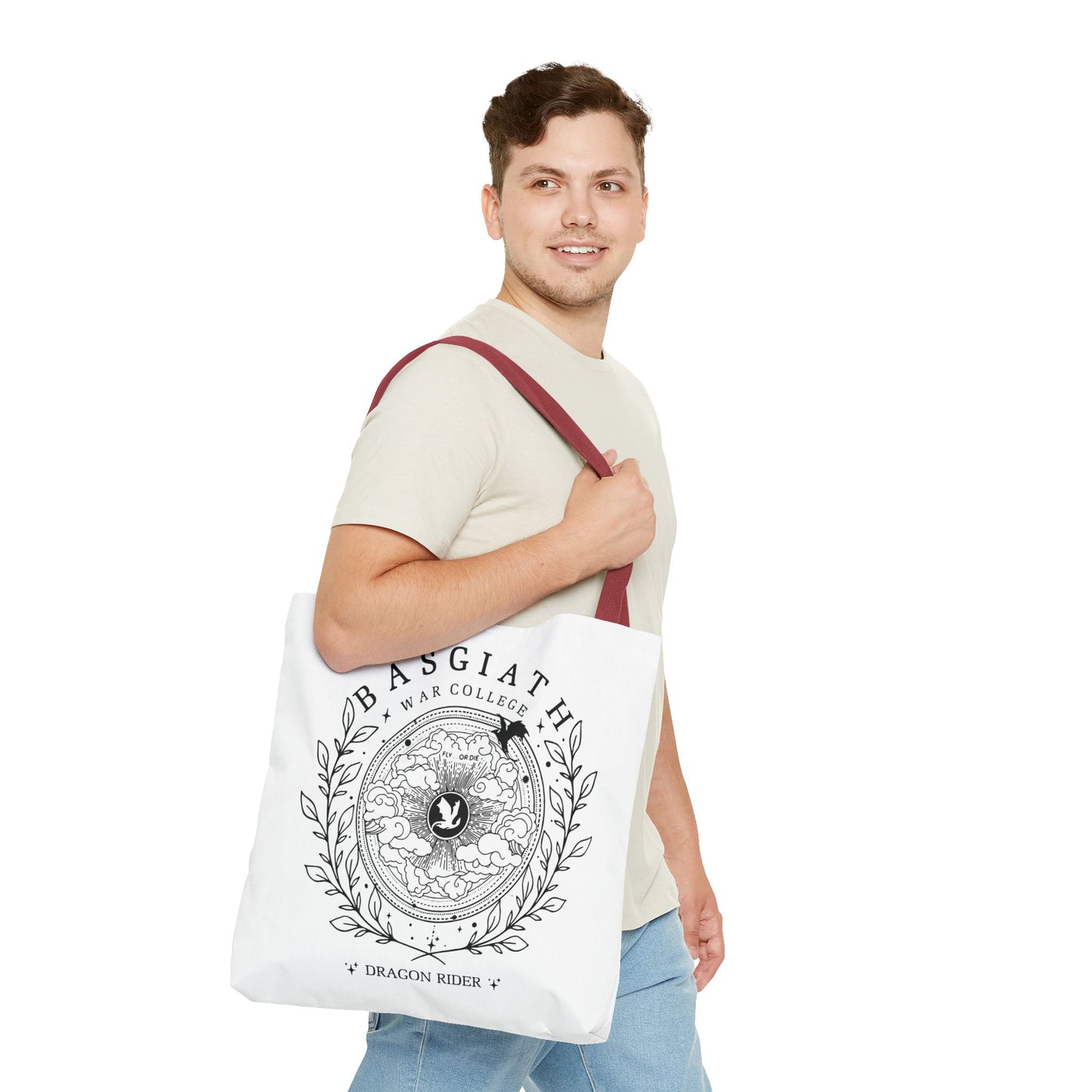 Basgiath War College Dragon Rider Tote Bag, Romantsy Tote Bag, Vintage Basgiath War College,Dragon Rider