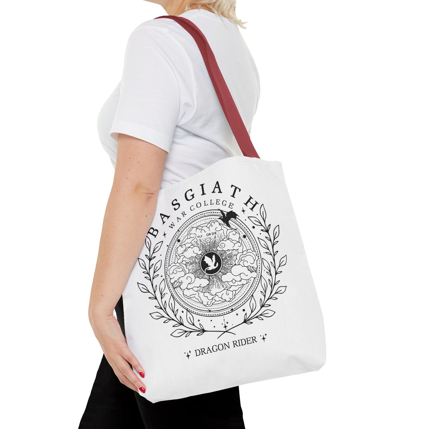 Basgiath War College Dragon Rider Tote Bag, Romantsy Tote Bag, Vintage Basgiath War College,Dragon Rider