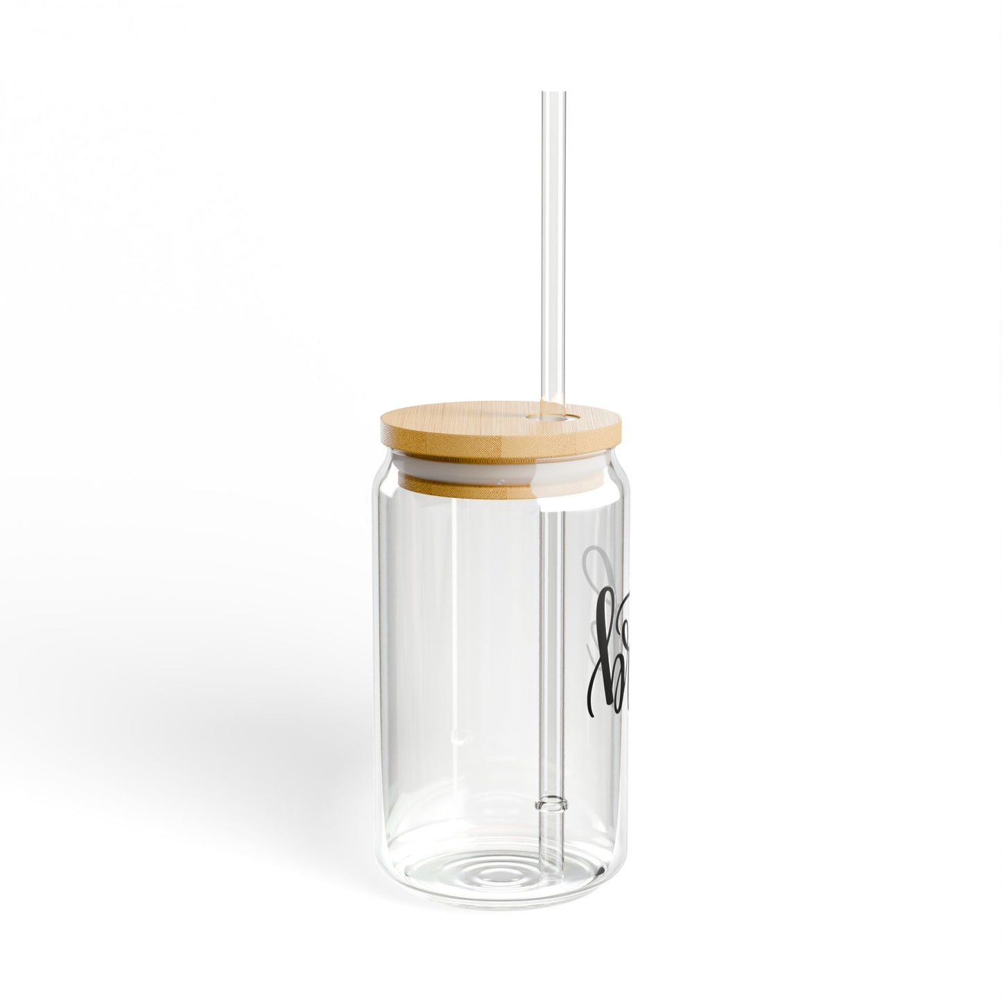 Glassware Sipper Glass - Bride Glass Can Cup - Eco-Friendly