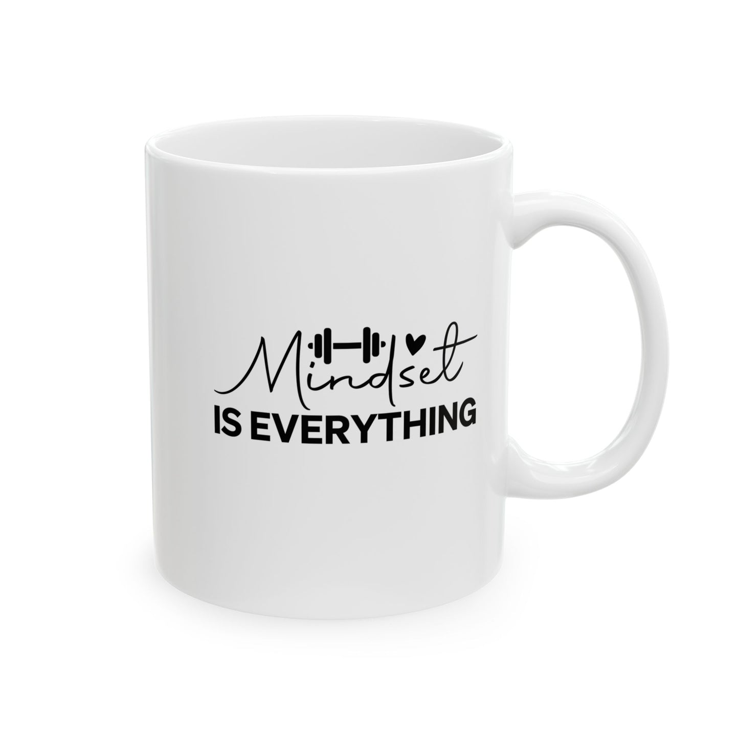 Mindset Is Everything Mug Fitness Coffee Cup, Workout Tea Mug, Motivation Drinkware