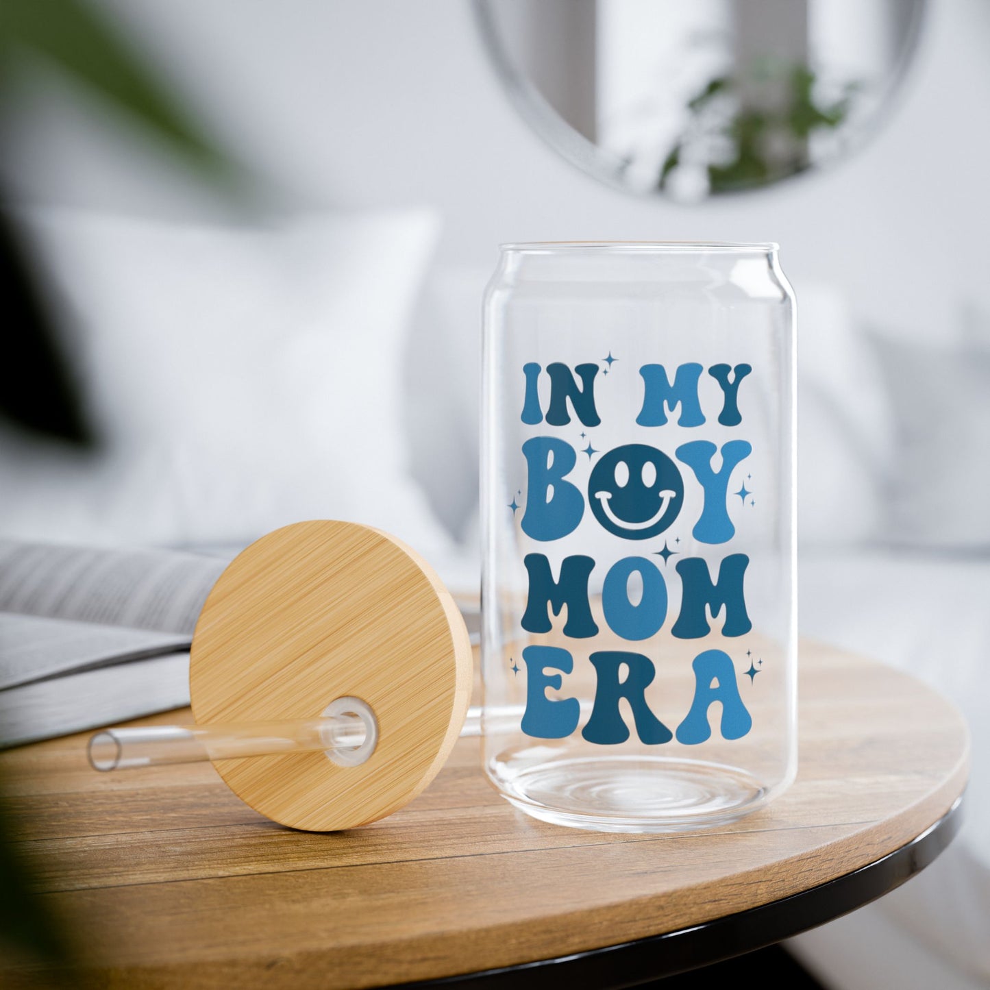 Glassware Sipper Glass - In My Boy Mom Era - Eco-Friendly