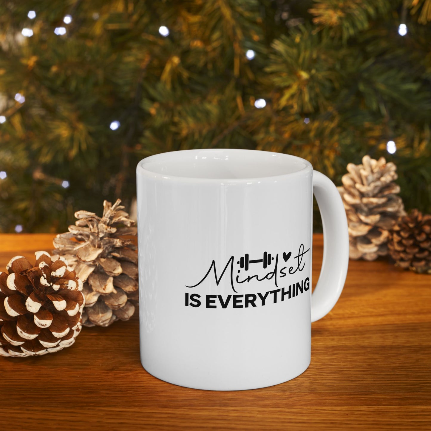 Mindset Is Everything Mug Fitness Coffee Cup, Workout Tea Mug, Motivation Drinkware