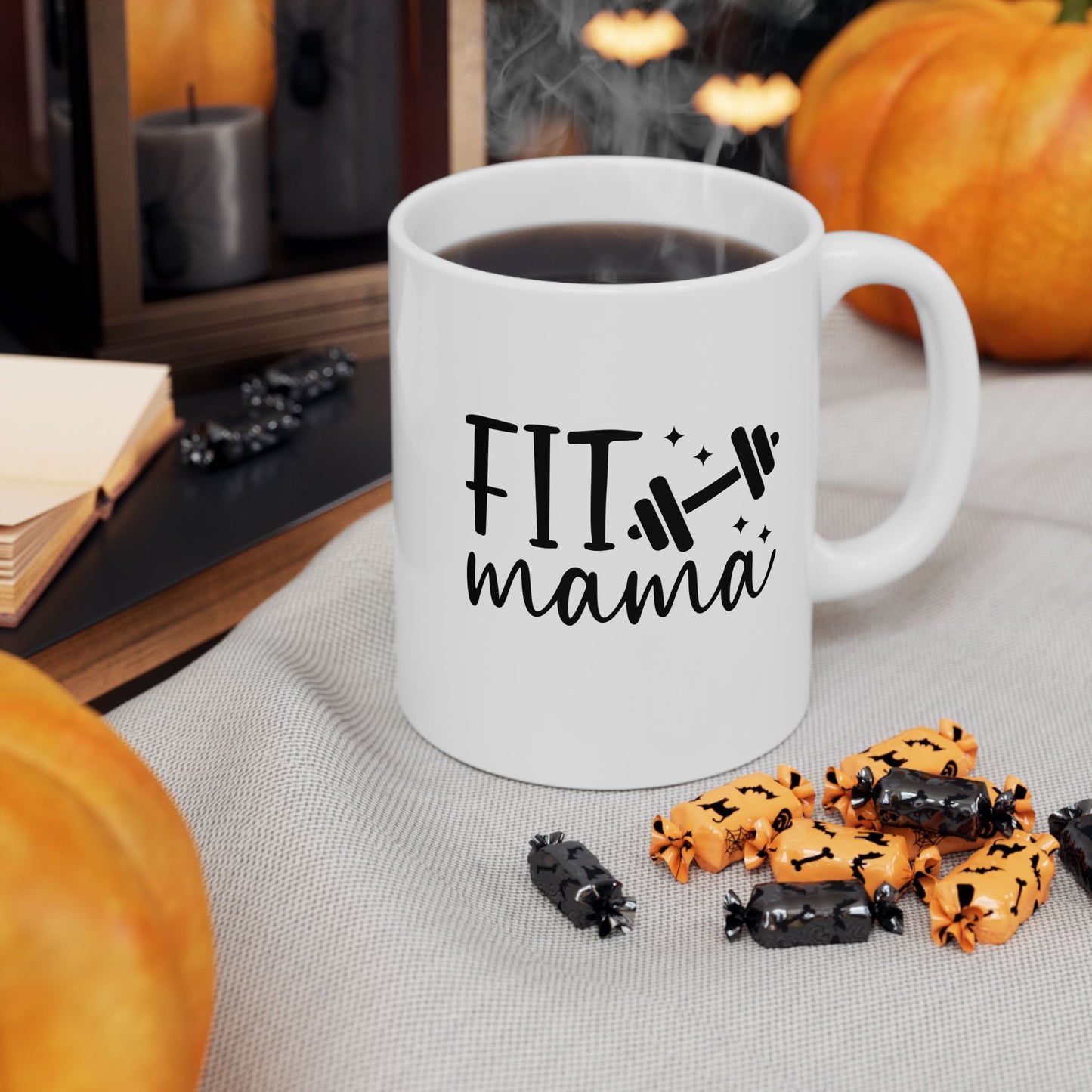 Fit Mama Mug - Cute Coffee Cup for Mothers, Mom Life Mug, Workout Mama Cup