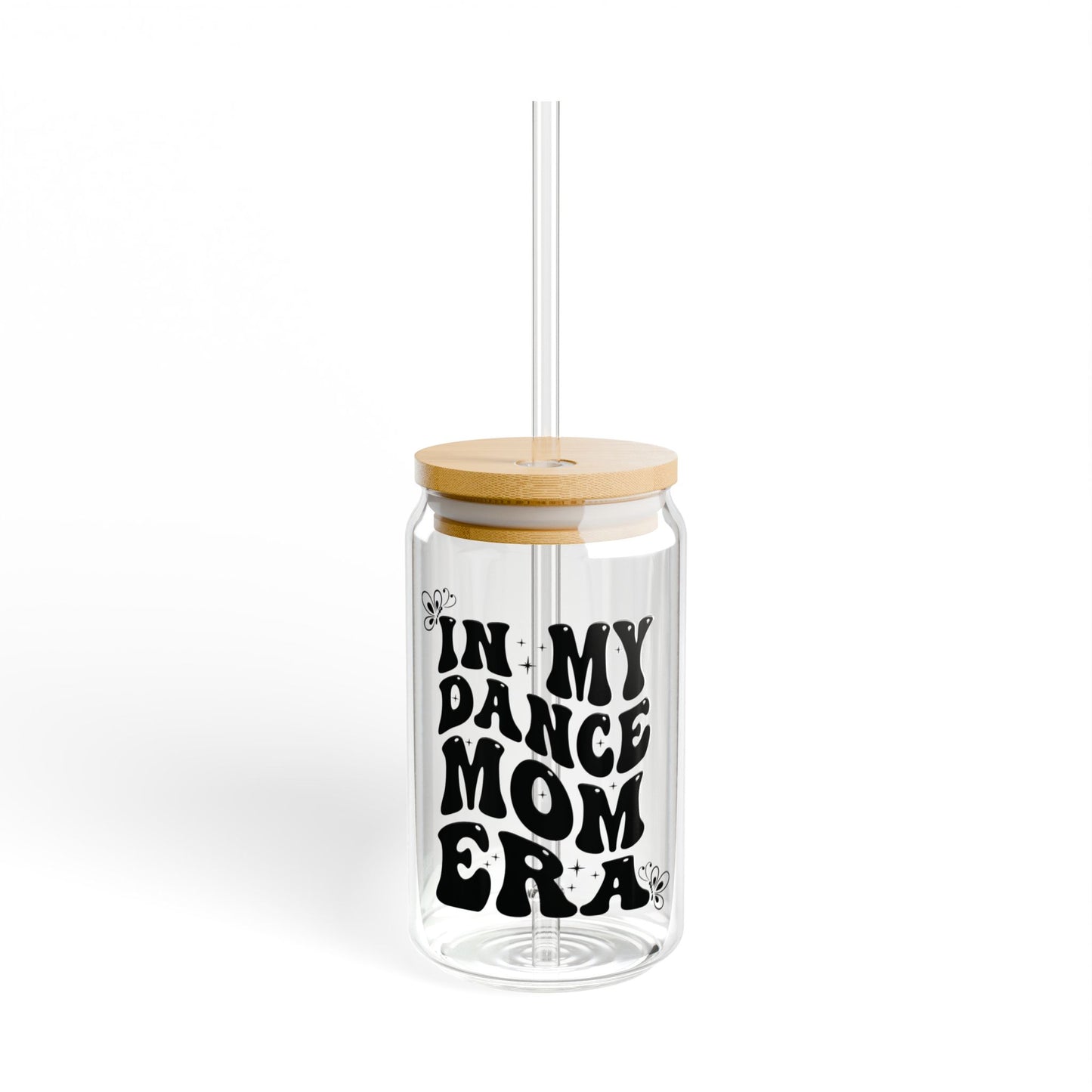 Glassware Sipper Glass - In My Dance Mom Era - Eco-Friendly With Flowers