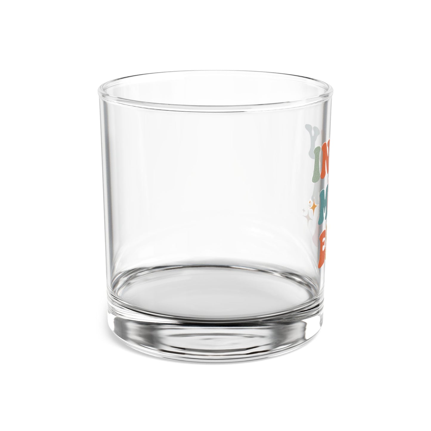In My Mom Era Rocks Glass Retro 10oz Drinking Glass Fun Mother's Day Gift, Aesthetic Glass Cup Retro