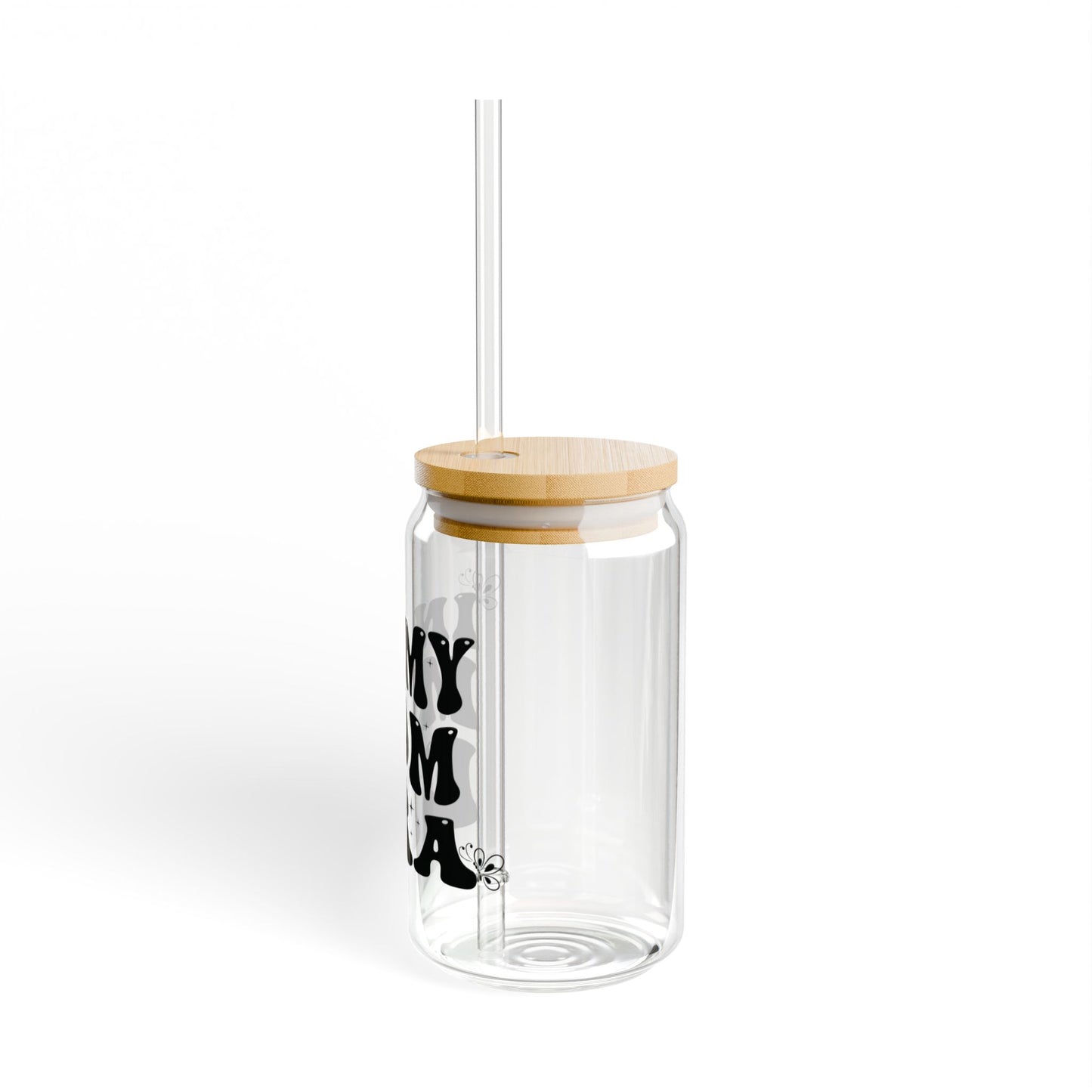 Glassware Sipper Glass - In My Mom Era - Eco-Friendly Black