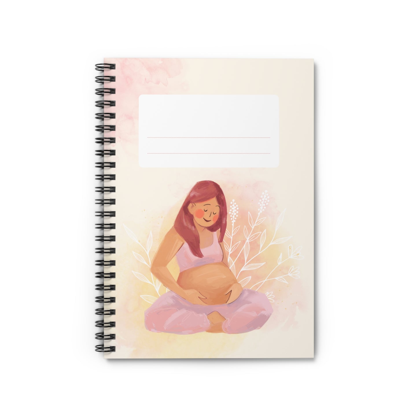 Pregnancy Journal Planner Notebook Minimalist Design With Ruled Lines
