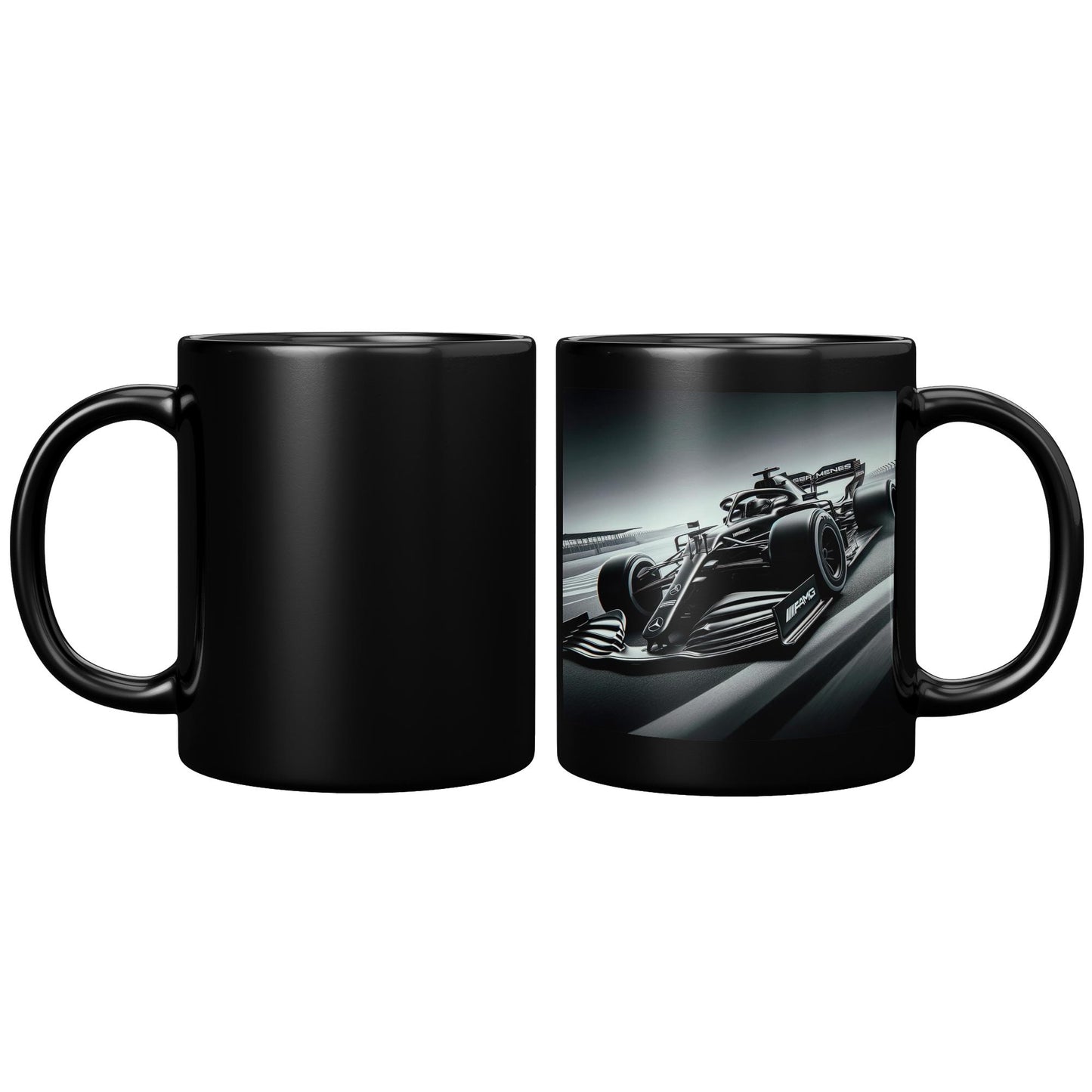 Mercedes AMG Formula 1 (F1) Black Mug