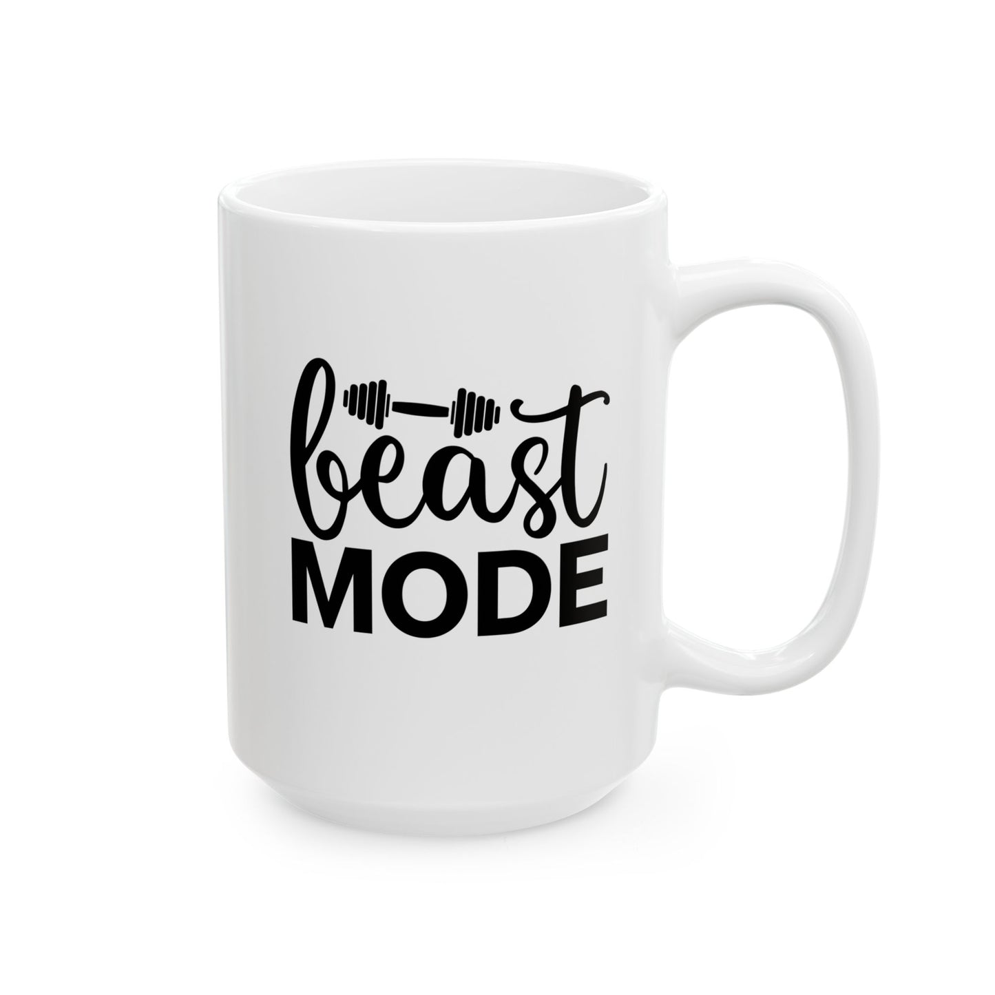Beast Mode Mug, Fitness Coffee Cup, Workout Tea Mug, Motivation Drinkware